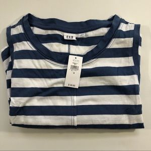 Gap Striped Sleeveless Swing Dress